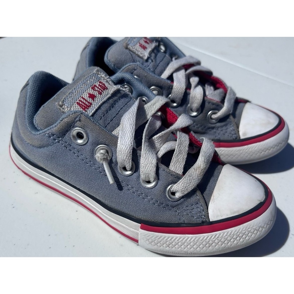 Converse All Star Kids Size 12 Blue Grey‎ Low Top Sneaker